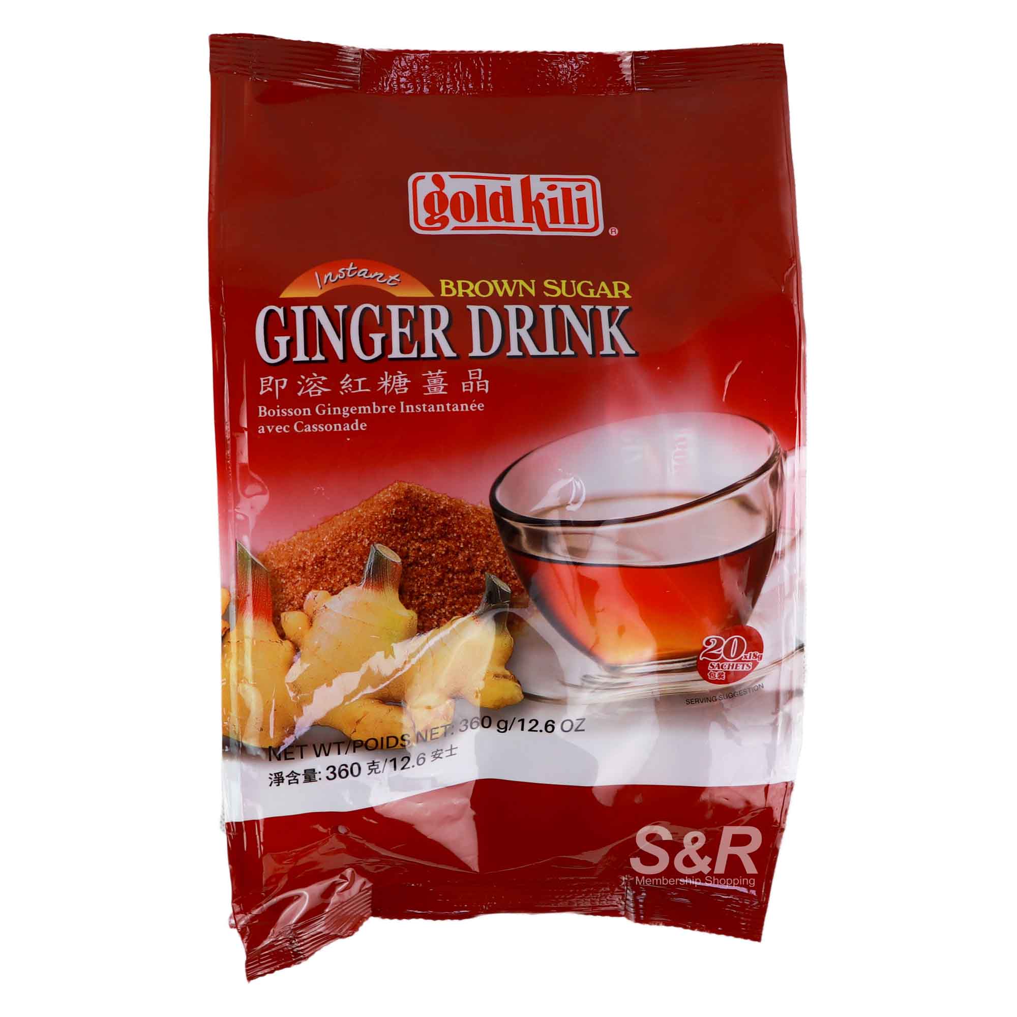 Gold Kili Instant Brown Sugar Ginger Drink Tea 360g